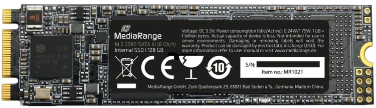 M.2 MediaRange 128 GB