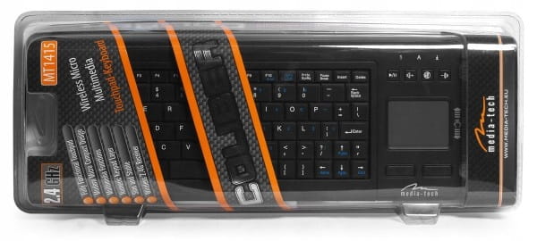 Bezprzewodowa mikro klawiatura multimedialna z panelem dotykowym Media-Tech COLIBER MT1415