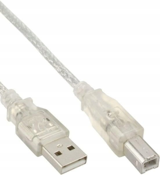 Kabel do drukarki USB 2.0 A-B M/M biały 1,8 Metra