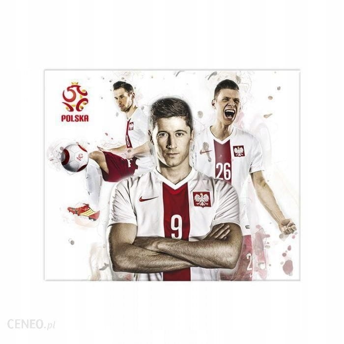 Podkładka pod mysz biała Reprezentacja Lewandowski