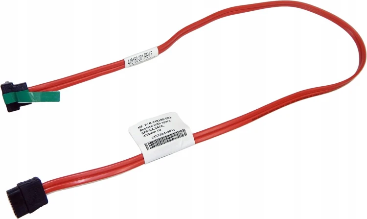 Markowy kabel SATA III 6Gb/s 45cm czerwony