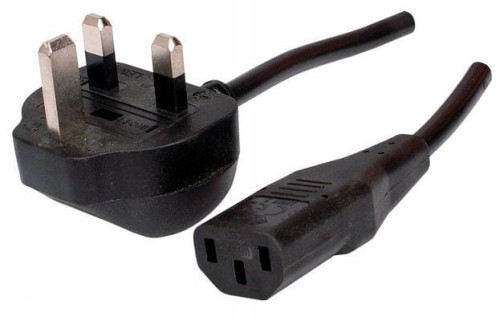 Kabel zasilający wtyczka angielska 1,8m 3 pin UK