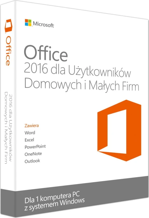 Microsoft Office 2016 dla użytkowników domowych i małych firm