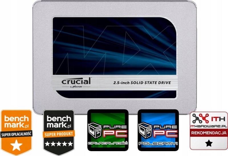 Dysk SSD 2,5'' Crucial MX500 500GB