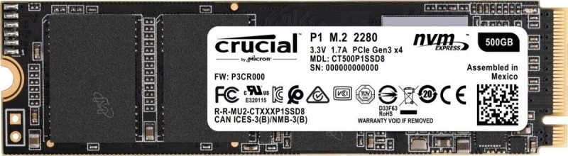Dysk SSD M.2 Crucial P1 500GB