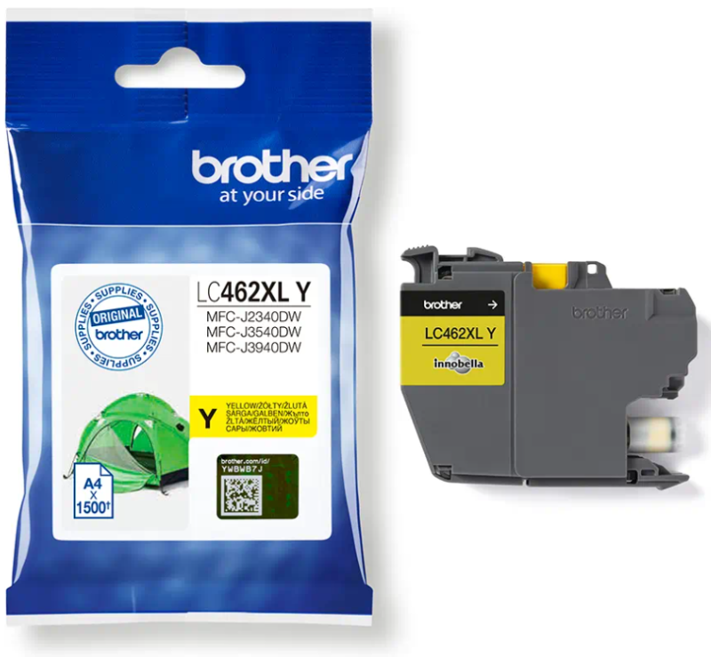 Tusz Brother LC-462XLY Żółty