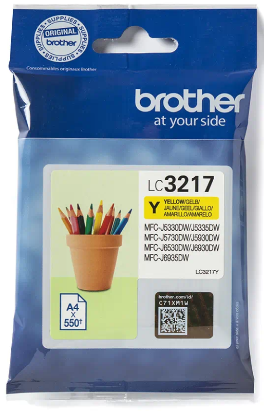 Tusz Brother LC-3217Y Żółty
