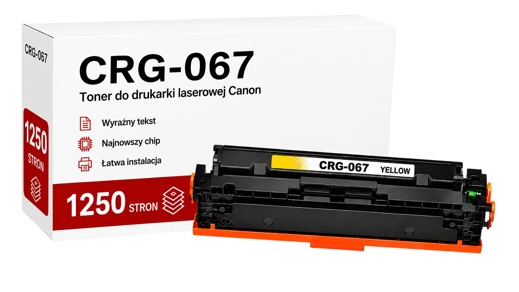 Toner Canon CRG-067 Żółty zamiennik