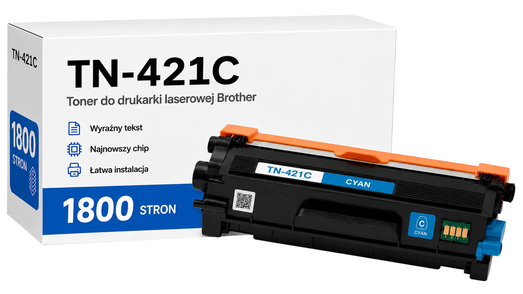Toner zamiennik Brother TN-421C Niebieski