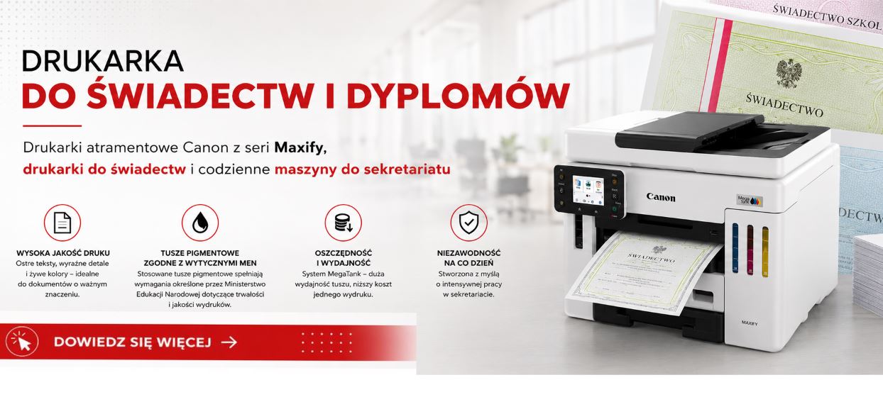 Drukarka do świadectw canon